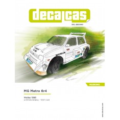 1/24 MG Metro 6r4 Group B - 1986 Decal for Belkits