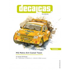 1/24 MG Metro 6r4 Group B Team Camel - 1990 Decal for Belkits