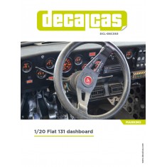 1/20 Fiat 131 Abarth Rally Dashboard Decal for Tamiya kits