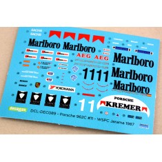 1/24 Porsche 962C Kremer Racing M 1987 Marking Decal for Tamiya kit