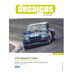 1/24 Renault 5 Turbo ELF 1981 Marking Decal for Tamiya #24027