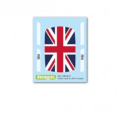 1/24 Mini Cooper 1.3 Union Jack and John Cooper Decal for Hasegawa kits