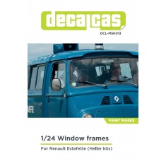1/24 Renault Estafette Window Frame Masks for Heller #80742/80743