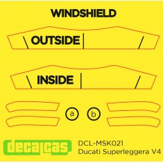 1/12 Ducati Superleggera V4 Masks for Tamiya #14140