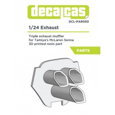 1/24 McLaren Senna Triple Exhaust Pipes for Tamiya #24355