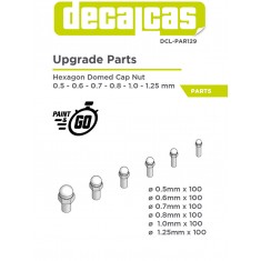 Hexagon Domed Cap Nut 0.5 - 1.25 mm (600pcs, resin)
