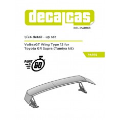 1/24 Toyota GR Supra VoltexGT Wing type 12 Detail up set for Tamiya #24351 #24371