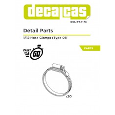 1/12 Screw Hose Clamps with Screw (20pcs)