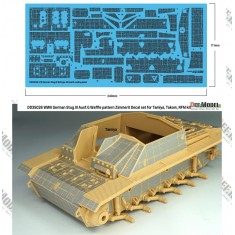 1/35 WWII Stug III Ausf. G Waffle Pattern Zimmerit Decal set #1 for Tamiya/Takom/Rye Field