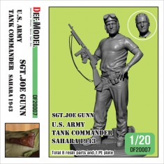 1/20 WWII US Tank Commander Sgt.Joe Gunn in Sahara 1943