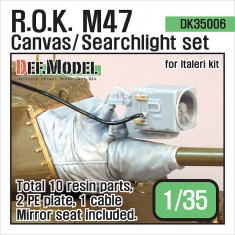 1/35 ROK M47 Patton Canvas/Searchlight set for Italeri kits