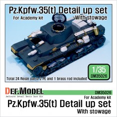 1/35 Pz.Kpfw.35(t) Detail-up Set w/Stowage for Academy kit #13280