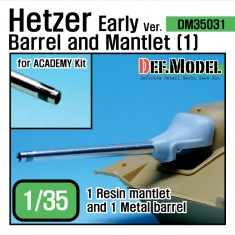 1/35 Hetzer Early Version Barrel and Mantlet Set 1 for Academy kit #13278