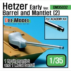 1/35 Hetzer Early Version Barrel and Mantlet Set 2 for Academy kit #13278