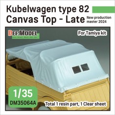 1/35 Kubelwagen Type 82 Canvas Top Late for Tamiya kits