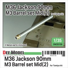 1/35 US M36 Jackson 90mm M3 Metal Barrel Set Mid. #2 for Tamiya Kit