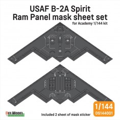 1/144 USAF B-2A F B-2A Spirit RAM Panel Mask Sheet set for Academy kit