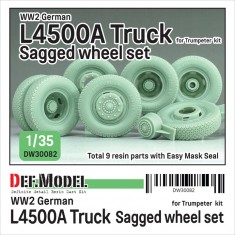1/35 WWII German L4500A Truck Wheel set for Trumpeter kit