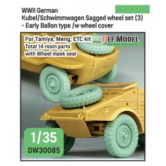 1/35 German Wagen Early Balloon Type Wheel Set for Tamiya/Meng Kit