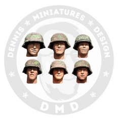 1/35 WWII German Heads (6pcs)
