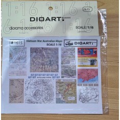 1/16 Modern Australian Nam era Maps (2 sheets)