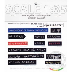 1/35 WWII Soviet Signage w/Translations v.2