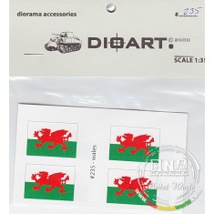 1/35 Modern Wales, Flags (8 Double-sided)