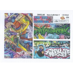 1/35 Modern Graffiti Wall Art Ver.A (full colour, 2 sheets)