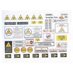 1/35 Modern Chernobyl Signs and Posters (full colour, 2 sheets)