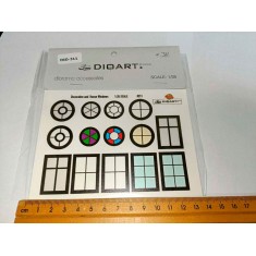 1/35 All Periods Decorative and House Windows (full colour x1 sheet Clear Film)