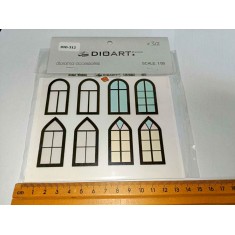 1/35 All Periods Arched Windows (full colour x1 sheet Clear Film)