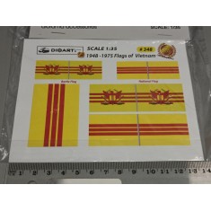 1/35 Modern Vietnamese Flags (full colour, 2 sheets, bond)