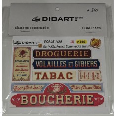 1/35 Early XXc. French Commercial Signs v.B (full colour x 2 sheets, bond)