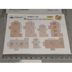 1/35 Modern NGO Aid Cartons 2022-2025 (2 full colour bond sheets)