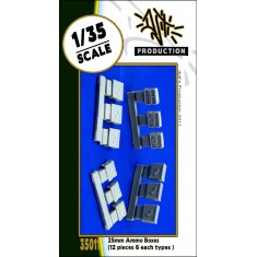 1/35 25mm Ammo Boxes (fitted on many modern vehicles)