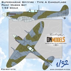 1/32 Supermarine Spitfire Camouflage Type A Paint Masks Set