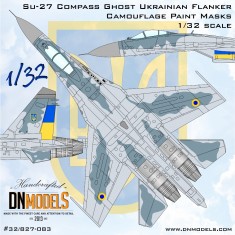 1/32 Su-27 Compass Camo Paint Masks set for Trumpeter kit