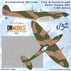 1/32 Supermarine Spitfire Camouflage Type B Camouflage Paint Masks Set