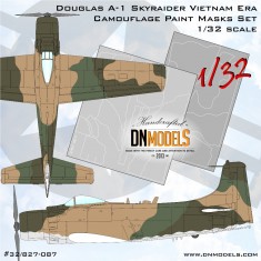 1/32 Douglas A-1 Skyraider Vietnam Era Camouflage Paint Masks Set