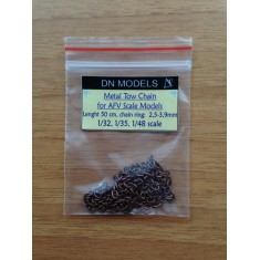 AFV Mid-size Metal Tow Chain (Length: 500mm, Ring: L 3.9-4mm Width: 2.5-2.6mm)