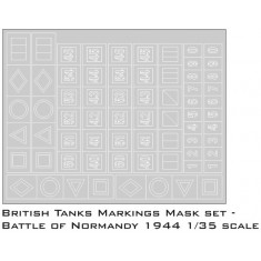 1/35 British Tanks Markings Battle of Normandy 1944 Paint Masks