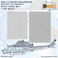 1/35 Venom UH-1Y Canopy and Insignia Mask for Academy #12138