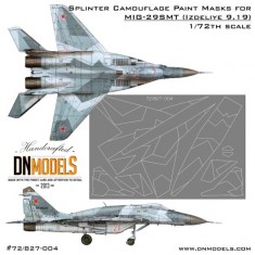 1/72 MIG-29SMT (Izdeliye 9-19) Splinter Camouflage Paint Masks for Trumpeter #01676