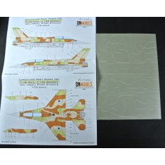 1/72 General Dynamics F-16I Sufa/F-16D Barkeet Camouflage Scheme Paint Masking