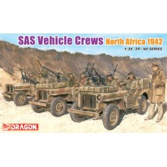 1/35 WWII SAS Vehicle Crew set North Africa 1942 (7 Figures, Truck not included)