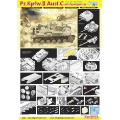1/35 German Panzer II Ausf.C mit Zusatzpanzer 