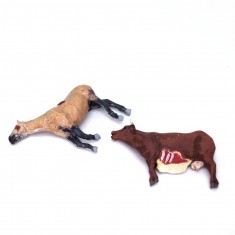 1/72 Livestock Casualties #1 (Dead Horse and Cow)
