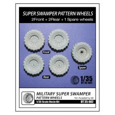 1/35 HUMVEE Super Swamper Pattern Wheels set for Tamiya kit (5pcs)