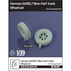 1/35 German SdKfz.7 8ton Halftrack Wheels set for Trumpeter kit (Resin, 2pcs)