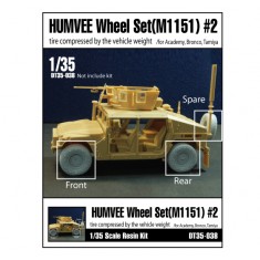 1/35 HUMVEE Wheels set (M1151) #2 for Academy / Bronco / Tamiya kit (5pcs)
